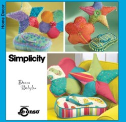 4148 SIMPLICITY SHAPED CONTRAST FUN DECOR PILLOWS PATTERN